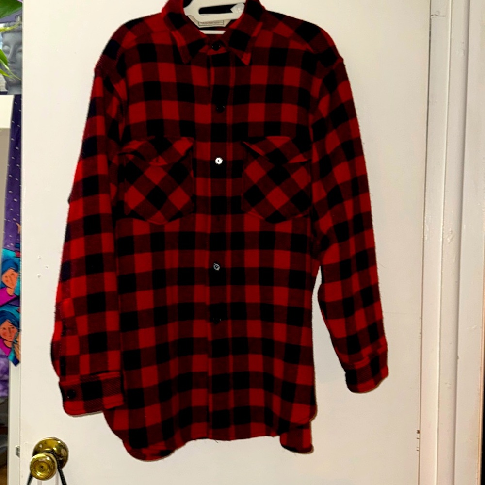 Vintage LL Bean “Old Friends” Buffalo plaid shirt